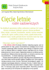 Cięcie letnie roślin sadowniczych